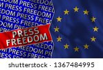 european union and press... | Shutterstock . vector #1367484995