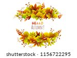foliage with rectangle frame.... | Shutterstock .eps vector #1156722295