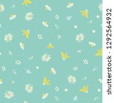 daisies vector seamless pattern | Shutterstock .eps vector #1292564932