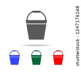 Fire Bucket Icon. Elements Of...