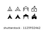 Tent Icon Design Vector Symbol...