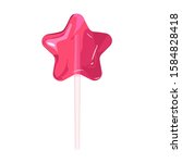 Realistic Star Shaped Lollipop...
