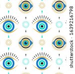 evil eyes seamless pattern.... | Shutterstock .eps vector #1639216798