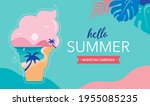 summer time fun concept design. ... | Shutterstock .eps vector #1955085235