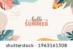 bohemian summer  modern summer... | Shutterstock .eps vector #1963161508