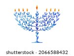 happy hanukkah  vector... | Shutterstock .eps vector #2066588432