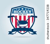hockey logo sport identity team ... | Shutterstock .eps vector #347719238