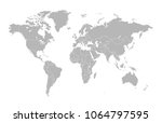 world map vector | Shutterstock .eps vector #1064797595