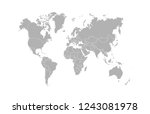 world map vector | Shutterstock .eps vector #1243081978