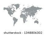 world map vector | Shutterstock .eps vector #1348806302