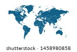 color world map vector modern | Shutterstock .eps vector #1458980858