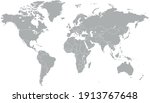 world map color vector modern.... | Shutterstock .eps vector #1913767648
