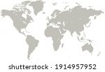 world map color vector modern.  | Shutterstock .eps vector #1914957952