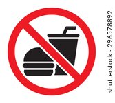 no food allowed symbol ... | Shutterstock .eps vector #296578892