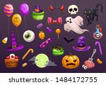 Halloween Items Set. Spooky...
