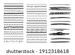 vector set of black hand drawn... | Shutterstock .eps vector #1912318618