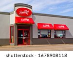 Small photo of Truro, Canada - March 19, 2020: Smitty's Restaurant. Smitty's is a Canadian based restaurant chain with 85 locations throughout the country.