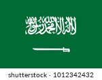 saudi arabia flag with official ... | Shutterstock .eps vector #1012342432