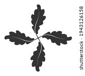 Oak Leaves Graphic Icon. Oak...