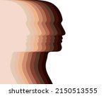 man heads silhouettes different ... | Shutterstock .eps vector #2150513555