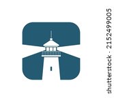 lighthouse symbol. logo design... | Shutterstock .eps vector #2152499005