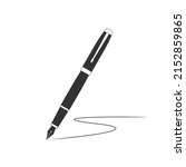 ink pen graphic icon. pen and... | Shutterstock .eps vector #2152859865
