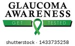 glaucoma awareness ribbon  get... | Shutterstock .eps vector #1433735258