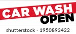 car wash open banner   24" x 72"... | Shutterstock .eps vector #1950893422