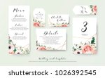 wedding menu  information ... | Shutterstock .eps vector #1026392545