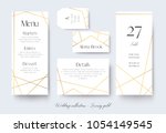 wedding menu  label  details ... | Shutterstock .eps vector #1054149545