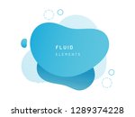 blue fluid blob for card... | Shutterstock .eps vector #1289374228