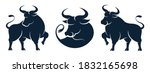 Ox Silhouette Isolated Bulls...