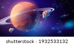 space galaxy background with... | Shutterstock .eps vector #1932533132