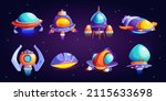 aliens and extraterrestrial... | Shutterstock .eps vector #2115633698
