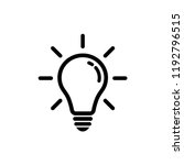 light bulb idea concept vector... | Shutterstock .eps vector #1192796515