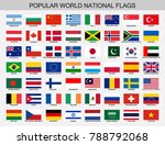 world national flags set | Shutterstock .eps vector #788792068