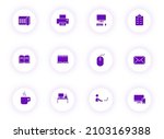 workspace purple color vector... | Shutterstock .eps vector #2103169388