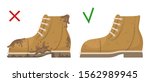 suede shoes unisex look before... | Shutterstock .eps vector #1562989945