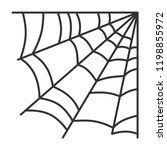 Corner Spiderweb Black Linear...
