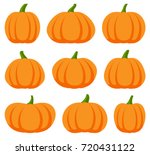 Cartoon Halloween Pumpkin Set....