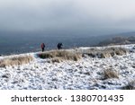Hikers In The Snow  Ilkley Moor....