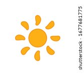 sun icon for graphic design... | Shutterstock .eps vector #1677681775