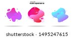fluid shape vector set.... | Shutterstock .eps vector #1495247615
