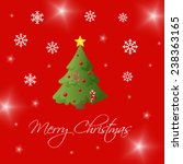 merry christmas white text on... | Shutterstock . vector #238363165