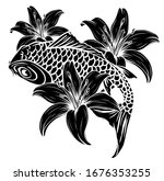 giant carp fish vector... | Shutterstock .eps vector #1676353255
