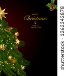 christmas tree with xmas... | Shutterstock .eps vector #1262342878