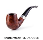 Tobacco pipe on a white...