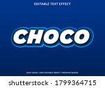 choco text effect template with ... | Shutterstock .eps vector #1799364715