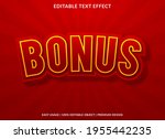 bonus text effect template with ... | Shutterstock .eps vector #1955442235