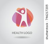 health logo vector template  | Shutterstock .eps vector #746217205